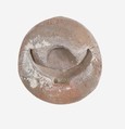 Mold for an Amulet of Horns and Sun Disk, Pottery