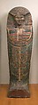 Rishi coffin of the Lady Rini, Wood (ficus sycomorus), stucco, paint, paraffin