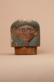 Canopic jar lid of Ukhhotep, Wood, paint