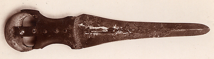 Dagger, Bronze or copper alloy, ivory