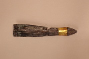Sheath for a Model Dagger, Wood, paint, gold leaf