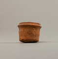 Short cylindrical jar, Pottery