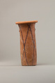 Wavy-handled jar with cross-lined decoration, Pottery, paint