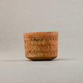 Cup with three rows of impressed decoration, Pottery, paint