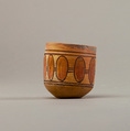 Cup with geometric decoration, Pottery, paint