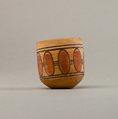 Cup with geometric decoration, Pottery, paint