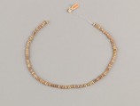 String of beads, Gilt glass, faience