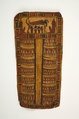 Cartonnage fragment, Linen, stucco, paint