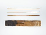 Scribe's Palette and Brushes, Wood, ink, reed