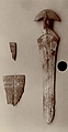 Model Dagger and Sheath, Wood, paint