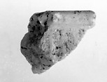 Canopic Chest Lid Fragment, Travertine (Egyptian alabaster)