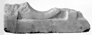 Fragment of a Canopic Chest of Queen Tiya, Travertine (Egyptian alabaster)