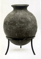 Red polished ware jar, Pottery