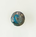 Ornament from wig, Blue faience