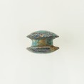 Ornament from wig, Blue faience