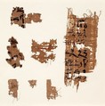 Seven papyrus fragments, Papyrus, ink