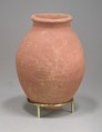 Jar, Fine red pottery with hematite wash