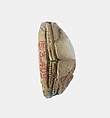 Scarab Decorated with Loops, Steatite, traces of blue glaze