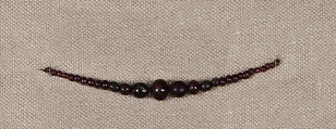 String of Ball Beads, Garnet