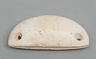 Weighing down device (fish net sinker?), Limestone