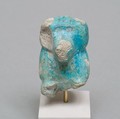 Upper part of a baboon, Faience, Paste