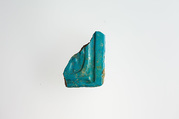 Tile fragment, Blue faience
