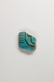 Vase fragment, Blue faience