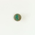 Inlay from coffin, Green feldspar