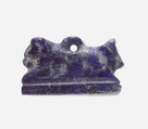 Amulet: lion and bull back to back, Lapis lazuli