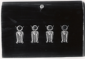 Jewelry chest of Sithathoryunet, Ebony, ivory, gold, carnelian, blue faience, silver