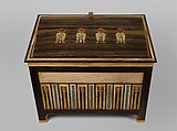 Jewelry chest of Sithathoryunet, Ebony, ivory, gold, carnelian, blue faience, silver