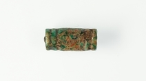 Cylindrical Bead, Glazed steatite