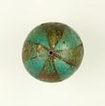 Ball bead, Faience (blue)