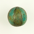 Ball bead, Faience (blue)