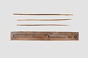 Scribal Palette, Wood, ivory, ink