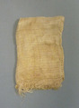 Miniature Linen Sheet From Foundation Deposit 2 of Hatshepsut's Valley Temple, Linen