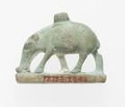 Sow Amulet, Faience