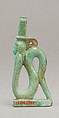 Hathor Amulet, Faience