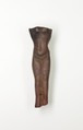 Handle from a cosmetic spoon, Vitrified clay (?)