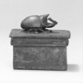 Rhinoceros beetle box, Cupreous metal