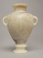 Amphora of Canaanite shape, Travertine (Egyptian alabaster)