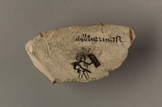 Ostracon, Limestone, ink