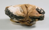 Food Case Probably Containing a Preserved Pigeon, Wood, plaster, animal remains, bitumen, linen