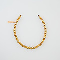 String of 52 Beads, Glass, gold foil