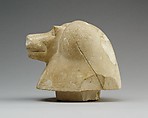 Canopic jar lid with head of a baboon (Hapy), Limestone