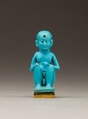Amulet: A Young Prince Represented as the Child Horus, Faience
