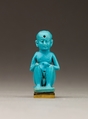 Amulet: A Young Prince Represented as the Child Horus, Faience
