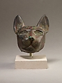 Head of a cat, Cupreous metal