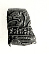 Rim fragment from a chalice, Faience