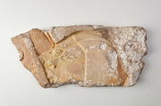 Heads of Two Nubians, Limestone, paint